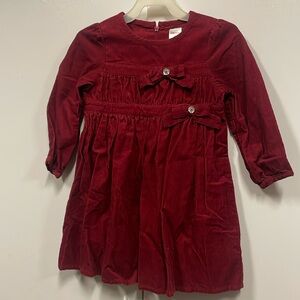 Gymboree holiday corduroy dress.  Like new.  Cute bling, bows. Holiday. Photos